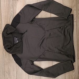 TAD Triple Aught Design Military Grey Black Fleece Sz S Womens Side Zip Jacket